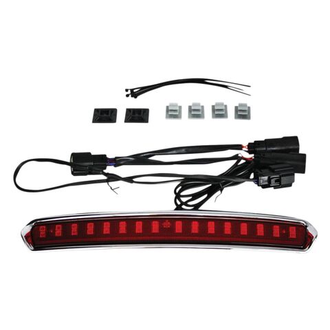 Custom Dynamics High Mount Tour Pak Light For Harley Touring 2014-2025 Chrome / Red [Open Box]