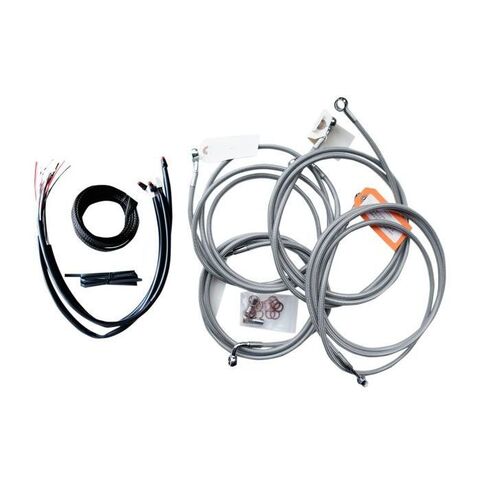 LA Choppers Handlebar Cable Brake Line And Wire Kit For Harley Softail w/ABS 2018-2025 18"-20" Apes F... [Open Box]