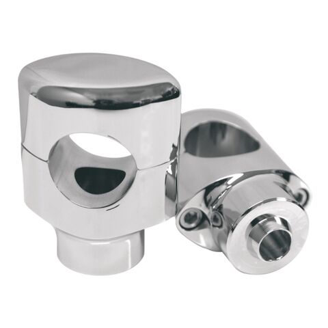 LA Choppers 1 1/4" Risers For Harley Springer 1988-2011 Chrome [Open Box]