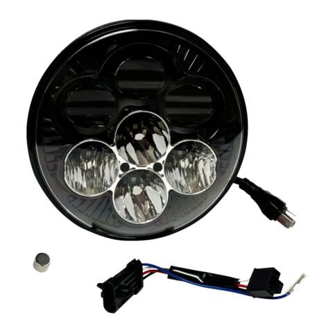 Custom Dynamics 7" Color Changing Shark Demon Headlight For Harley