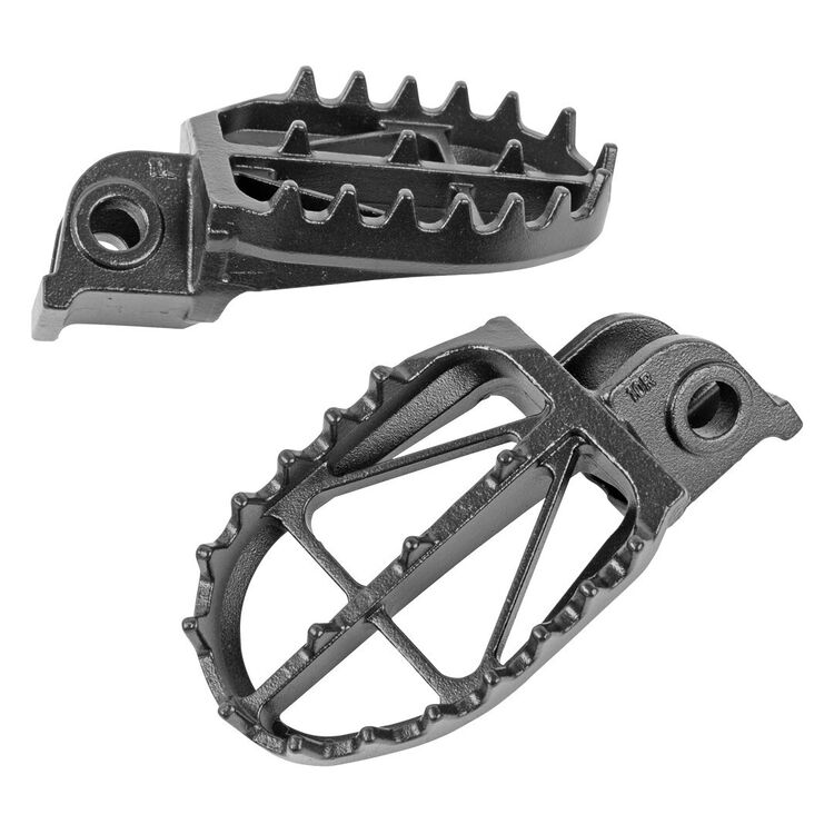 DRC Ultra Wide Steel Footpegs Honda 125cc-1100cc 2002-2026 Black [Previously Installed]