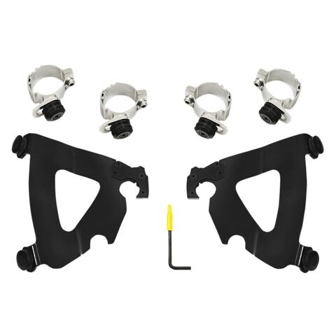 Memphis Shades Road Warrior Trigger Lock Mount Kit For Harley Sportster Forty-Eight 2016-2022 Black [Open Box]