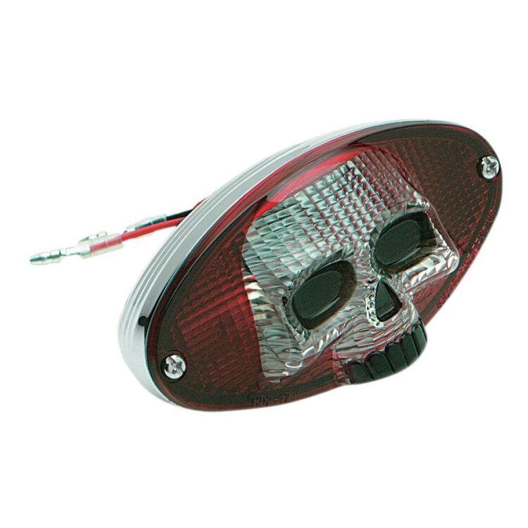 Drag Specialties Skull Face Taillight Chrome [Previously Installed]