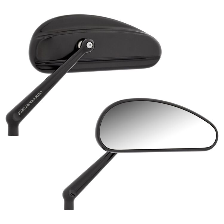 Arlen Ness Downdraft Forged Mirror Set Black [Previously Installed]