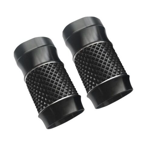 Eddie Trotta Cross Cut Fork Slider Covers For Harley Touring 2014-2025 Stock Length / Black [Open Box]