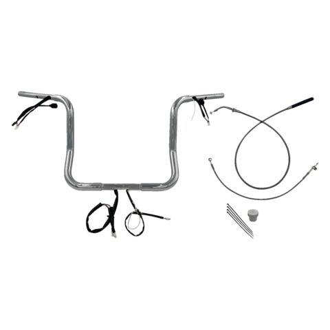 Fat Baggers Inc. 1 1/4" Wired Round Top Handlebar Kit For Harley FLHX 2023-2026 