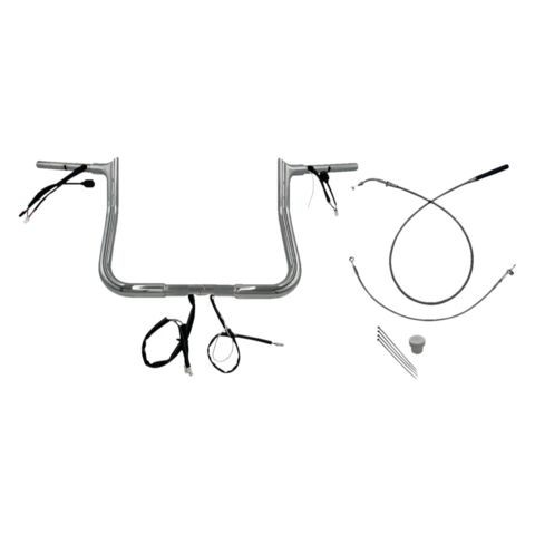 Fat Baggers Inc. 1 1/4" Wired Pointed Top Handlebar Kit For Harley FLHX 2023-2026