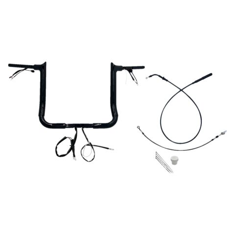 Fat Baggers Inc. EZ Install Wired 1-1/2" Pointed Top Handlebar For Harley Touring 2014-2015