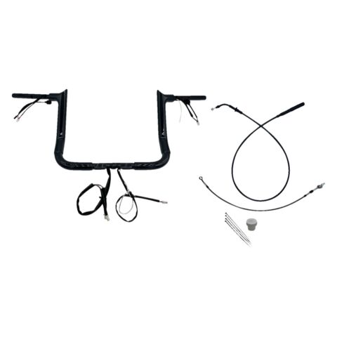 Fat Baggers Inc. EZ Install Wired 1-1/2" Pointed Top Handlebar For Harley Touring 2021-2025