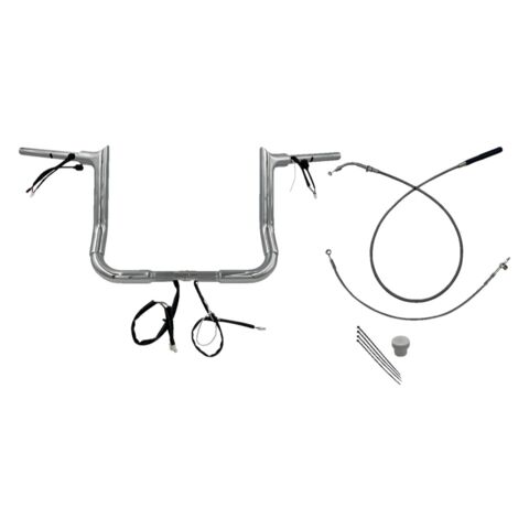 Fat Baggers Inc. EZ Install Wired 1-1/2" Pointed Top Handlebar For Harley Touring 2021-2025