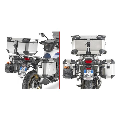 Givi PLO1201CAM Side Case Racks For Outback Side Cases Honda Transalp XL750 2024-2025 [Open Box]