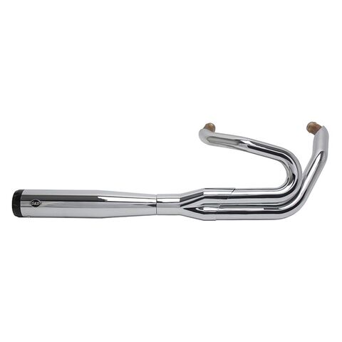 S&S Cycle 50-State Superstreet 2-Into-1 Exhaust System For Harley FLFB / FXBR / FXDRS 2018-2024 Chrom... [Open Box]