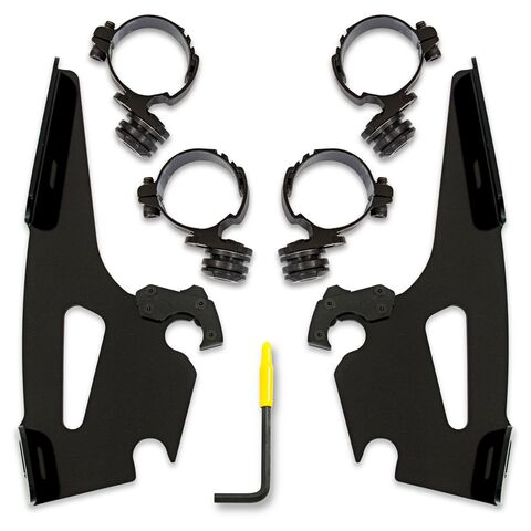 Memphis Shades Batwing Fairing Trigger-Lock Mount Kit Honda Rebel 1100 2021-2025 Black [Open Box]