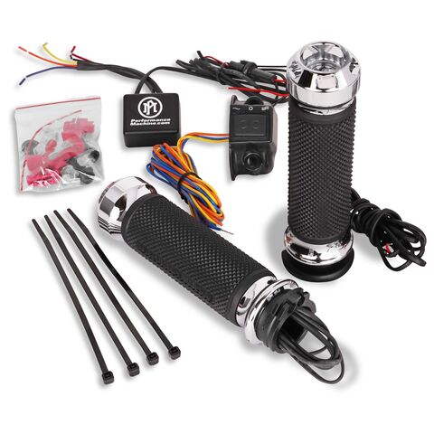 Performance Machine Apex Heated Grips For Harley With Throttle By Wire Throttle By Wire / Chrome [Open Box]
