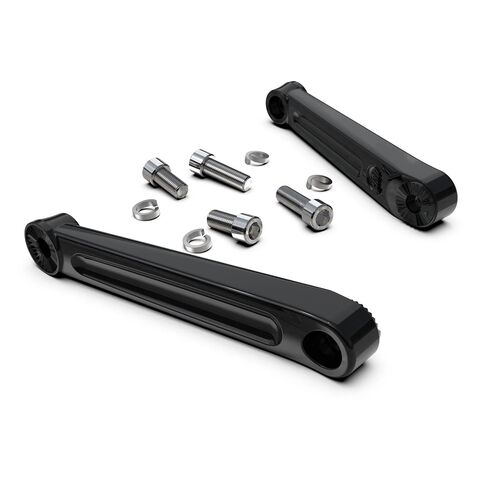 Ciro Extended Arm Upgrade Kit For Ciro Frame Mounted Adjustable Highway Peg Mounts Black [Open Box]