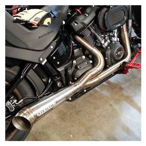 Stealth Pipes Inc 2 into 1 High Performance Exhaust For Harley Sportster 1986-2003 Reverse Cone [Open Box]