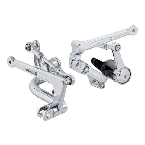 Arlen Ness Mid Control Kit For Harley Touring 2000-2007 Chrome [Previously Installed]