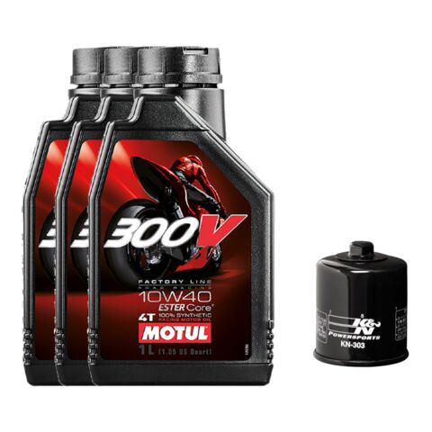 Motul Oil Change Kit Kawasaki Ninja 300 / 400 / 500 / Z400 / Z500 / Eliminator / Versys-X 300 2018-2025