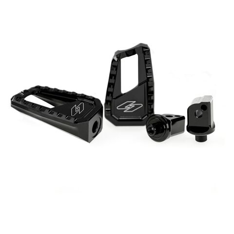 Kraus Apex Edge Passenger Foot Pegs For Harley Softail 2018-2025 Black Anodized [Open Box]