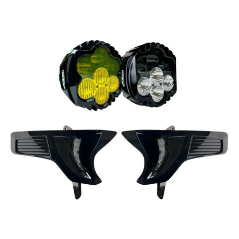 Custom Dynamics Shark Demon 2 Headlight / Fog Light With Speed Plates For Harley FLTRX 2023-2025