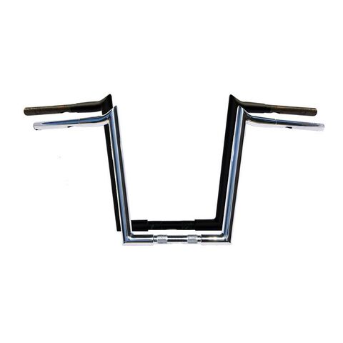 Wild 1 Hooked 1 1/4" Ape Hanger Handlebars 12" Height / Chrome [Previously Installed]
