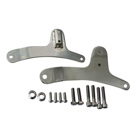 Drag Specialties Sissy Bar Side Plates For Harley Sportster 1979-1993 Chrome [Previously Installed]