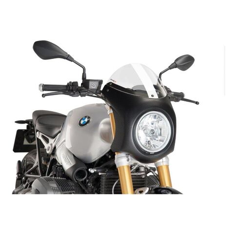 Puig Semi-Fairing Windscreen BMW R Nine T 2014-2020 Clear / Carbon Look [Open Box]