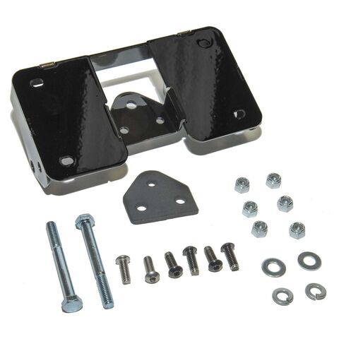 Leatherworks Lay Down License Plate Mount With Turn Signal Relocation Kit For Harley Fat Boy 1990-2006 Bla... [Open Box]
