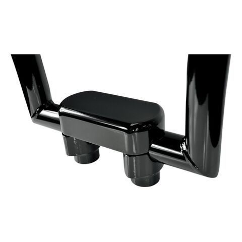 Drag Specialties 1 1/2" Handlebar Risers And Top Clamp For Harley 1.5" / Black [Previously Installed]