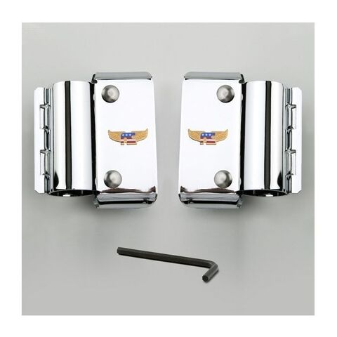 National Cycle Narrow Frame Heavy Duty Windshield Mount Kit For Harley Dyna / Sportster 1970-2021 Chrom... [Incomplete]
