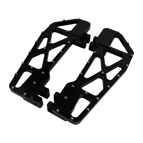 TC Bros Pro Series MX Slim Floorboards For Harley Touring / Softail 1984-2026 Black [Open Box]