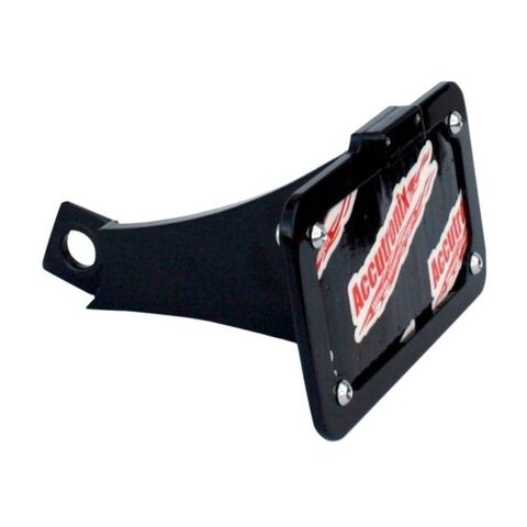 Accutronix Side Mount License Plate For Indian Scout 2015-2025 Black [Previously Installed]