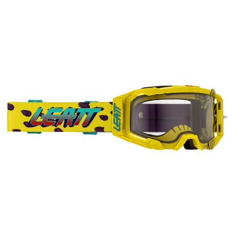 Leatt Velocity 5.5 Goggles Cheetah/Clear 83% [Open Box]