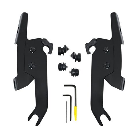 Memphis Shades Fats / Slim / Batwing Trigger-Lock Mount Kit For Harley FLSL 2018-2021 Black [Open Box]