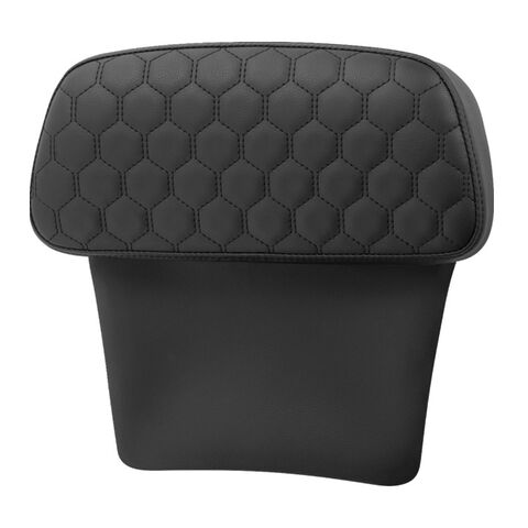 Saddlemen Roadsofa HC Honeycomb Chopped Tour Pak Backrest Pad For Harley Touring 2014-2026 Full Black Stitch [Previously Installed]