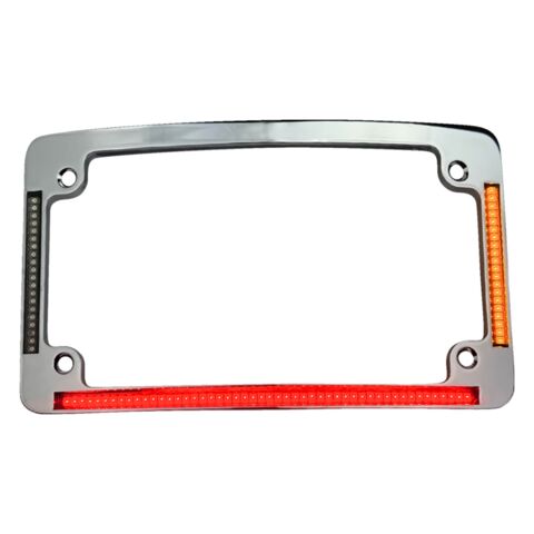 Custom Dynamics LED All-In-One Radius License Plate Frame For Harley FLHX / FLTRX 2023-2025