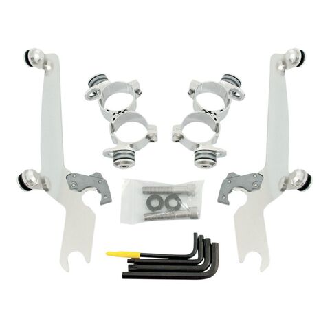 Memphis Shades Sportshield Trigger-Lock Mount Kit For Harley Sportster Forty-Eight 2010-2015 Polished [Open Box]