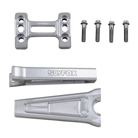 SlyFox Performance Handlebar Risers For Harley Raw / Straight / 2.5" [Open Box]