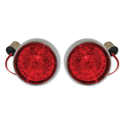Custom Dynamics ProBEAM Bullet LED 1157 Rear Turn Signal Inserts Red / Red 1157 / Gloss Black [Previously Installed]