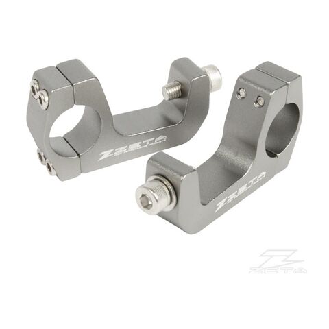 Zeta U-Clamp Handguard Handlebar Clamp Kit 1 1/8" ctr - 58mm / Silver [Open Box]