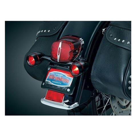 Kuryakyn Bullet Rear Turn Signal Bar Kit For Harley 1986-2022 Gloss Black [Blemished - Very Good]