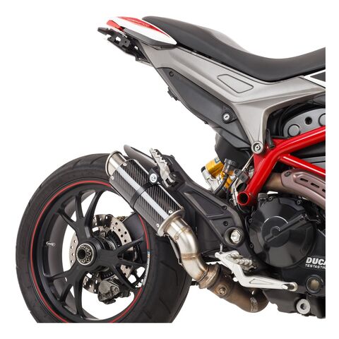 Hotbodies Racing MGP Slip-On Exhaust Ducati Hypermotard 2013-2015 Carbon Fiber/Stainless [Open Box]
