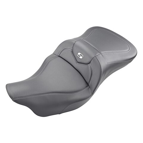 Saddlemen Roadsofa CF Carbon Fiber 2-Up Seat For Harley Trike 2009-2025 Without Backrest [Open Box] W... [Open Box]