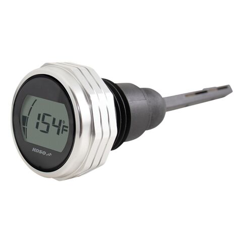 Koso Temp And Oil Level Dipstick For Harley Touring 2017-2026 Silver [Previously Installed]