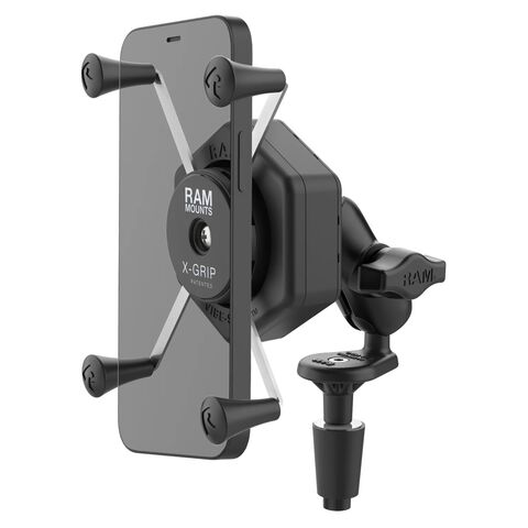 RAM Mounts Vibe X-Grip Phone Holder With Stem And Vibe Safe Adapter Large Fork [Open Box]