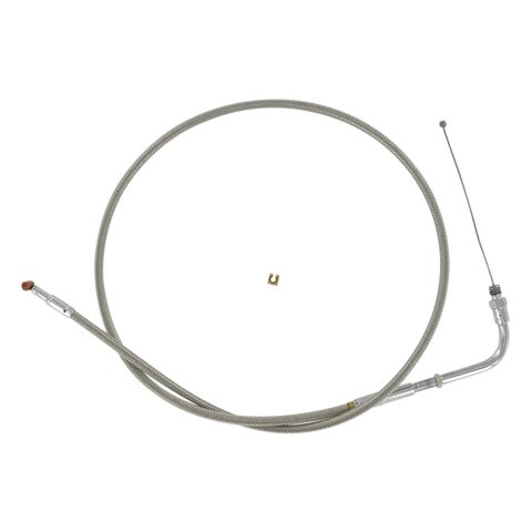 Barnett Stainless Steel Throttle Cable For Harley 1981-1989 Stock [Open Box]