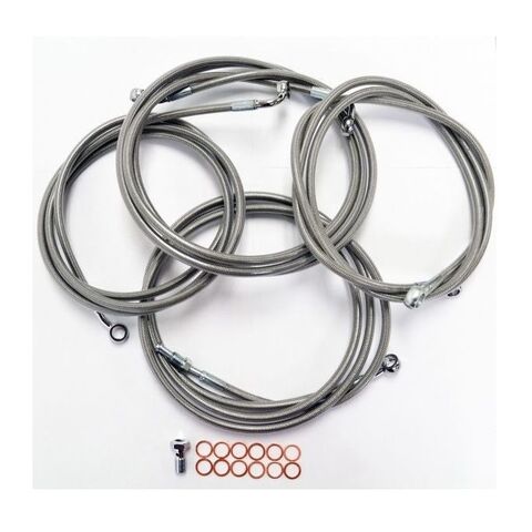 LA Choppers Handlebar Cable And Brake Line Kit For Harley Softail w/ABS 2018-2025 12"-14" Apes Full L... [Open Box]