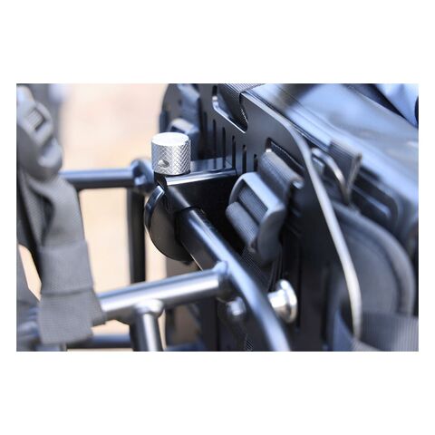 Nelson Rigg Saddlebag Quick Release Plates - Flat Oval Tube Flat Oval Tube / Black [Open Box]