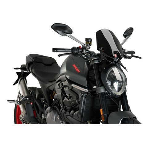 Puig Naked New Generation Windscreen Ducati Monster 937 / 937 Plus / 937 SP 2021-2024 Black [Open Box]