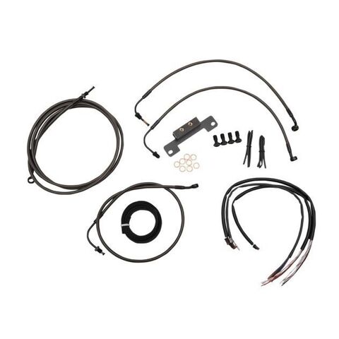 LA Choppers Plug and Play Handlebar Cable Brake Line And Wire Kit For Road Glide / Road King w/ ABS 2021-2025 18"-20" Apes / Midnight... [Open Box]